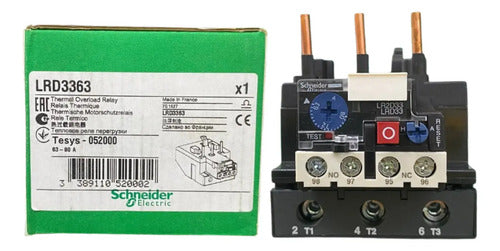Relé De Sobrecarga Térmica 63-80a 1na+1nf Lrd3363 Schneider