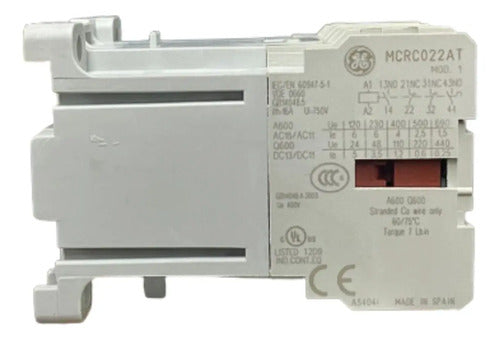 Contator Auxiliar Mcrc022atd 100026 24vcc GE