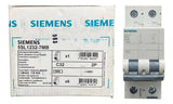 Disjuntor Bipolar 32a Curva C 5sl1232-7mb Siemens