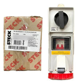 Tomada S3209d 2p+t 32a 380/440v 9h Vermelho Dj Bq Steck Vermelho
