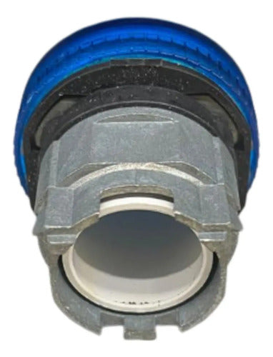 Kit Com 2: Cabeçote Para Sinalizador Azul Zb4bv06 Schneider Azul -