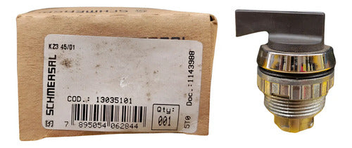 Botão Comutador 30 Mm Longo 2 Posições Kz3 45/01 Schmersal Preto Não Se Aplica