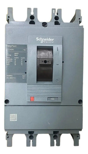 Disjuntor 400a 3p Ezc400n Tm400d Ezc400n3400n Schneider 440vca 250vcc 50/60 Hz
