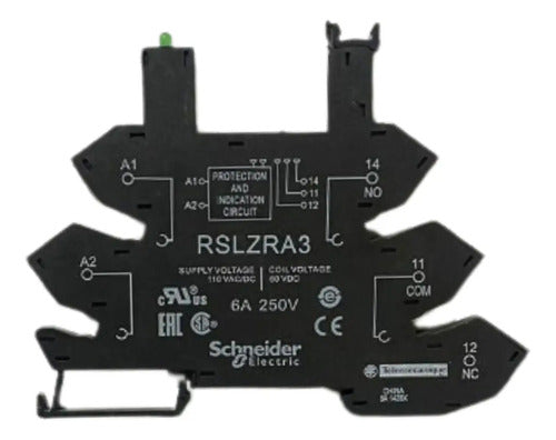 Base Para Relé Rsl Com Led 110vca/cc Rslzra3 Schneider 110v