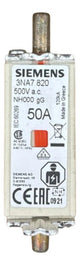 Fusível Nh00 Retardado 50a 500v 3na7820 Siemens 500v