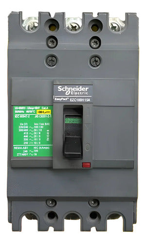 Disjuntor Tripolar 15a Ezc100h Ezc100h3015 Schneider