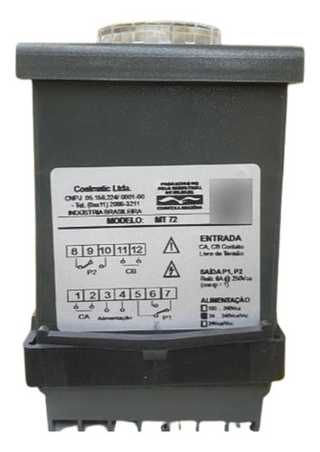 Rele Tempo Mt72w-r-en 15seg/min Mt72w 24/240v Coel 220v