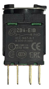 Kit Com 2: Corpo P/ Botão 16mm Luminoso Zb6zh05b Schneider Amarelo 0