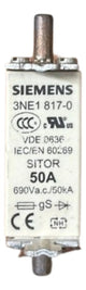 Elemento Fusível Sitor 3ne1817-0 50a Siemens 690v