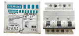 Disjuntor 3p 5sp4363-7 C63 Siemens
