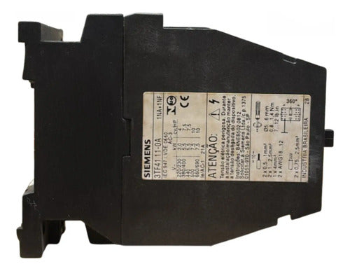 Contator 3p 1na+1nf 12a 3tf4111-0an1 Siemens 220v 60hz