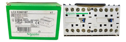 Chave Reversora Tripolar 9a 1nf 24vca Lc2k0901b7 Schneider 24vca