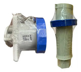 Kit Tomada N4549 + Plug N4579 63a 3p+t 220/240v Azul Steck Azul