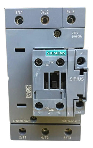 Contator Tripolar 3rt2046-1al20 230v 95a 45kw Siemens 220v