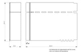 Divisão Traseira Vertical Barra Prismaset Lvs04955 Schneider