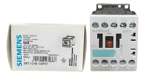 Contator 3rt1016-1af01 09a 1na 110v 4kw Ac-3 50/60hz Siemens 110vca