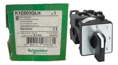 Comutador Rotativo 3 Posicoes K1c003qlh Schneider Metálico -