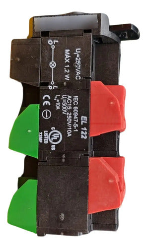 Bloco De Contato El122 Impulso 2na + 2nf + Soquete Schmersal
