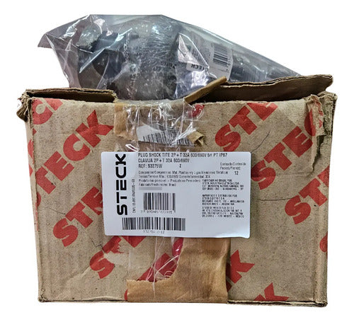 Plug Shock Tite S3275w 32a 5h Preto 600/690v 2p+t Steck Preto