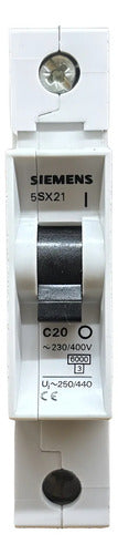 Disjuntor 1p 20a 5sx2120-7 Siemens