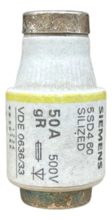 Kit Com 4: Fusivel Silized 50a 500v 5sd460 Siemens 500v