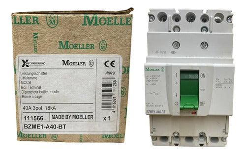 Disjuntor Tripolar 40a Bzme1-a40-bt Moeller