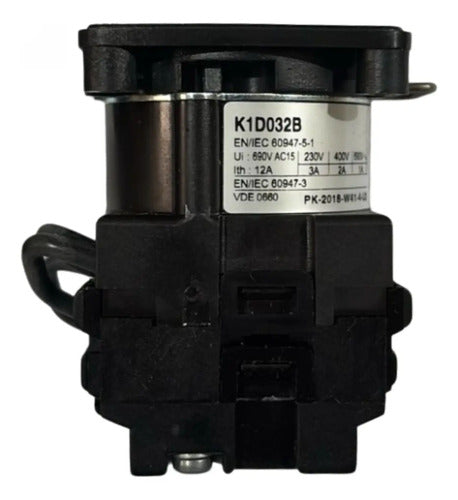 Bloco Comutador Rotativo Bcd22mm 12decimal K1d032b Schneider Preto 690v