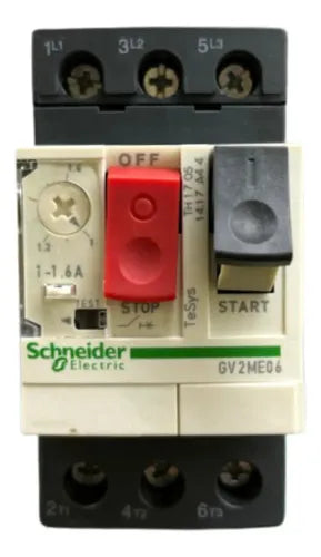 Disjuntor Motor Termomagnético 1-1,6a Gv2me06 Schneider 690v 50/60hz