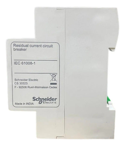 Interruptor Diferencial Dr 2p 25a 30ma Ez9r33225 Schneider