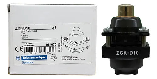Cabeçote Fim De Curso Zckd10 Telemecanique  Preto -