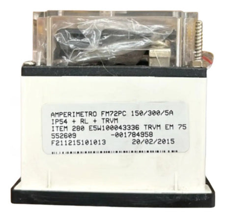 Amperímetro Fm72pc 150/300/5a Trvm Em 75a Kron (fora Da Cx)