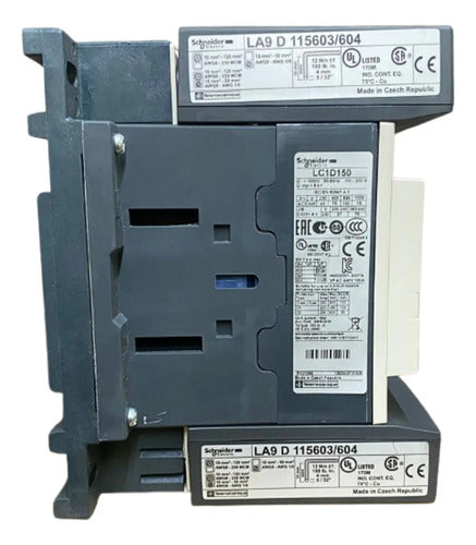 Contator 3p 150a 440vca 50/60hz 1na+1nf Lc1d150r7 Schneider 440vca