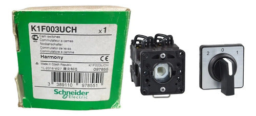 Comutador Rotativo Inv C Pos Diam.3polos K1f003uch Schneider Preto -