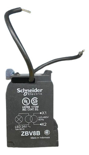 Bloco De Contato Luminoso Zbv8b 440...460v Schneider