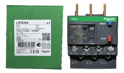 Rele Térmico Classe 10 0,4-0,63a 1na+1nf Lr3d04 Schneider