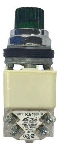 Botao 30mm Saliente Luminoso Verde 9001k2l40gh13 Schneider Verde 1naf
