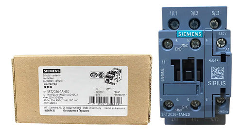 Contator 3rt2026-1an20 25a 220v Siemens 220v