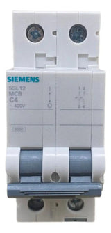 Disjuntor Mini 4a Curva C Bipolar 2p Siemens 5sl1204-7mb