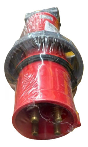 Plug 3p+t 63a 440/460v 11h Ip67 S45711w Vermelho Steck Vermelho