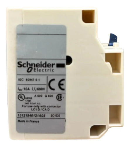 Bloco De Retenção Mecânica 220/240v Lad6k10m Schneider 220-240v 50-60hz
