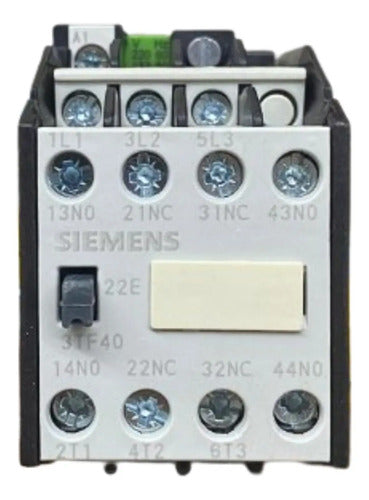 Contator 3p 3tf4022-0xn1 2na+2nf 220v Ac-3: 4kw Siemens Novo 220v