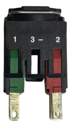 Botao 16mm Luminoso Com Retenção Verde Xb6af3b5b Schneider Verde 12-24vca/cc