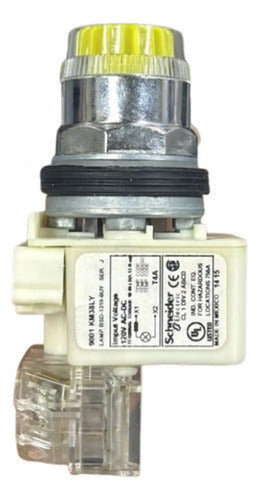 Botão 30mm Metálico 120v 9001k1l38lyyh13 Amarelo Schneider Amarelo 120v