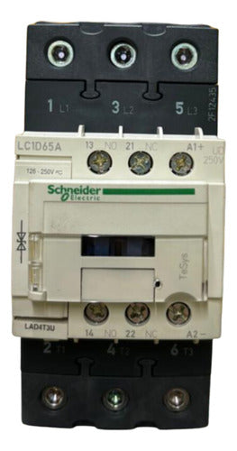 Contator Tripolar 1na+1nf 65a 250vcc Lc1d65aud Schneider 250vcc