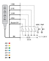 Coluna Luminosa Xvgb4sh 4 Cores Vm/vd/am/az Sonoro Schneider Vm-vd-am-az 24v