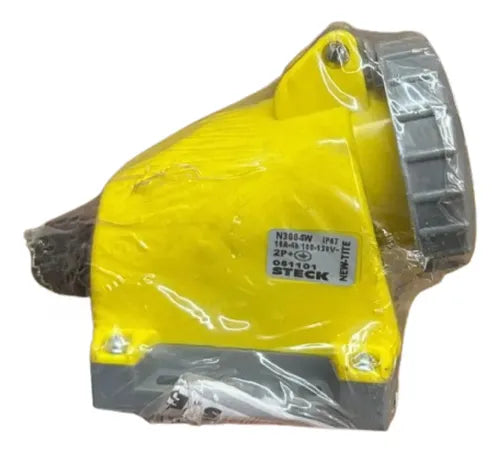 Tomada Sob N3004w 2p+t 16a 4h 100/130v Amarelo Steck Amarelo