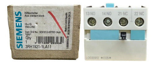 Bloco De Contato Auxiliar 1na+1nf 3rh1921-1la11 Siemens -