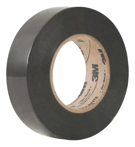 Kit Com 20 Rolos Fita Isolante Imperial 18mm X 20m Preta 3m Preto Lisa