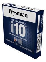 Fita Isolante I10 Alta Tensão Autofusão 10 Metros Prysmian Preto Alta Tensão Autofusão