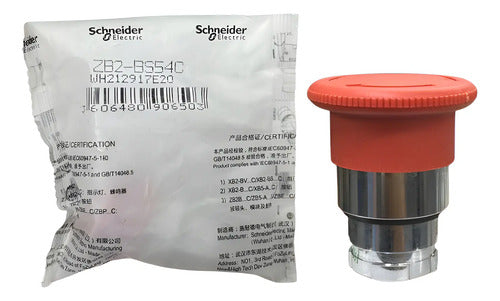 Kit Com 3: Cabeçote Para Botão De Deslig. Zb2bs54c Schneider Vermelho -